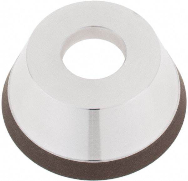 Tru-Maxx - 95mm Diam, 1-1/4" Hole Size, 1" Overall Thickness, 100 Grit, Type 11V9, Tool & Cutter Grinding Wheel - Fine Grade, CBN - Exact Tool & Supply