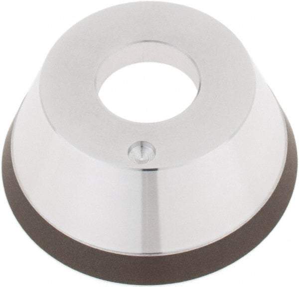 Tru-Maxx - 95mm Diam, 1-1/4" Hole Size, 1" Overall Thickness, 150 Grit, Type 11V9, Tool & Cutter Grinding Wheel - Very Fine Grade, CBN - Exact Tool & Supply
