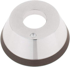 Tru-Maxx - 95mm Diam, 1-1/4" Hole Size, 1" Overall Thickness, 150 Grit, Type 11V9, Tool & Cutter Grinding Wheel - Very Fine Grade, CBN - Exact Tool & Supply