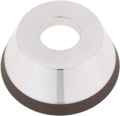 Tru-Maxx - 95mm Diam, 1-1/4" Hole Size, 1" Overall Thickness, 120 Grit, Type 11V9, Tool & Cutter Grinding Wheel - Fine Grade, CBN - Exact Tool & Supply