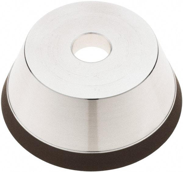 Tru-Maxx - 95mm Diam, 3/4" Hole Size, 1" Overall Thickness, 120 Grit, Type 11V9, Tool & Cutter Grinding Wheel - Fine Grade, Diamond - Exact Tool & Supply