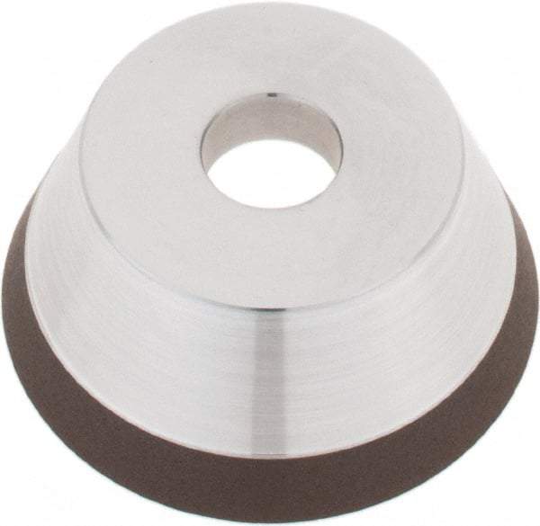 Tru-Maxx - 3" Diam, 3/4" Hole Size, 1" Overall Thickness, 120 Grit, Type 11V9, Tool & Cutter Grinding Wheel - Fine Grade, Diamond - Exact Tool & Supply