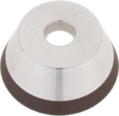 Tru-Maxx - 3" Diam, 3/4" Hole Size, 1" Overall Thickness, 120 Grit, Type 11V9, Tool & Cutter Grinding Wheel - Fine Grade, Diamond - Exact Tool & Supply