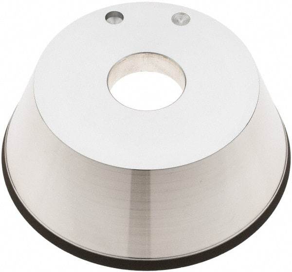 Tru-Maxx - 5" Diam, 1-1/4" Hole Size, 1" Overall Thickness, 100 Grit, Type 11V9, Tool & Cutter Grinding Wheel - Fine Grade, CBN - Exact Tool & Supply