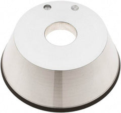 Tru-Maxx - 5" Diam, 1-1/4" Hole Size, 1" Overall Thickness, 100 Grit, Type 11V9, Tool & Cutter Grinding Wheel - Fine Grade, CBN - Exact Tool & Supply
