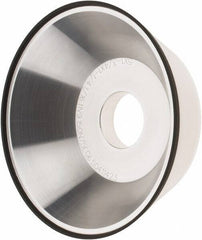 Tru-Maxx - 5" Diam, 1-1/4" Hole Size, 1" Overall Thickness, 150 Grit, Type 11V9, Tool & Cutter Grinding Wheel - Very Fine Grade, CBN - Exact Tool & Supply