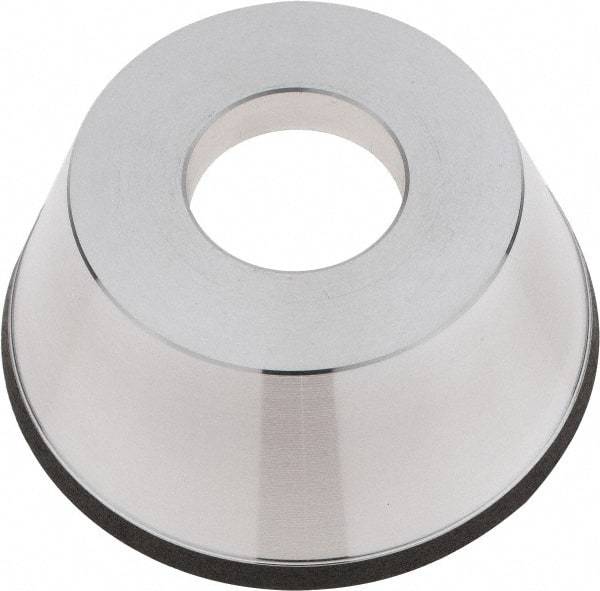 Tru-Maxx - 95mm Diam, 1-1/4" Hole Size, 1" Overall Thickness, 150 Grit, Type 11V9, Tool & Cutter Grinding Wheel - Very Fine Grade, CBN - Exact Tool & Supply