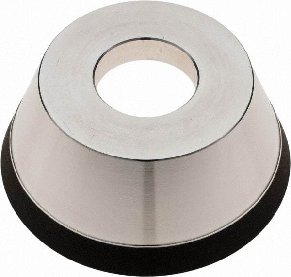 Tru-Maxx - 95mm Diam, 1-1/4" Hole Size, 1" Overall Thickness, 180 Grit, Type 11V9, Tool & Cutter Grinding Wheel - Very Fine Grade, Diamond - Exact Tool & Supply