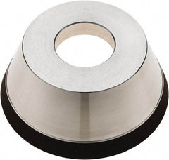 Tru-Maxx - 95mm Diam, 1-1/4" Hole Size, 1" Overall Thickness, 100 Grit, Type 11V9, Tool & Cutter Grinding Wheel - Fine Grade, Diamond - Exact Tool & Supply