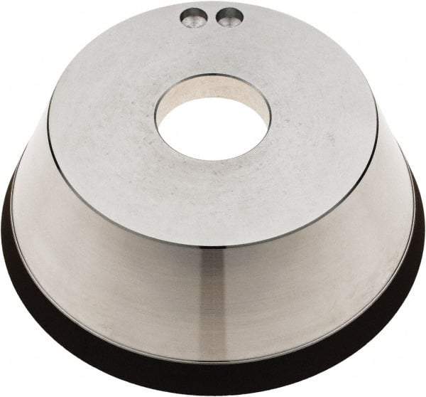 Tru-Maxx - 5" Diam, 1-1/4" Hole Size, 1" Overall Thickness, 120 Grit, Type 11V9, Tool & Cutter Grinding Wheel - Fine Grade, Diamond - Exact Tool & Supply