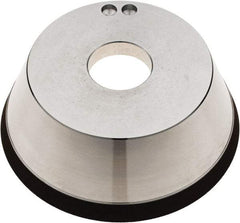 Tru-Maxx - 5" Diam, 1-1/4" Hole Size, 1" Overall Thickness, 120 Grit, Type 11V9, Tool & Cutter Grinding Wheel - Fine Grade, Diamond - Exact Tool & Supply
