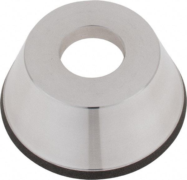 Tru-Maxx - 95mm Diam, 1-1/4" Hole Size, 1" Overall Thickness, 100 Grit, Type 11V9, Tool & Cutter Grinding Wheel - Fine Grade, CBN - Exact Tool & Supply