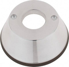 Tru-Maxx - 95mm Diam, 1-1/4" Hole Size, 1" Overall Thickness, 120 Grit, Type 11V9, Tool & Cutter Grinding Wheel - Fine Grade, CBN - Exact Tool & Supply