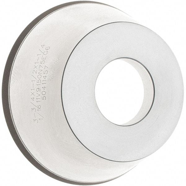 Tru-Maxx - 95mm Diam, 1-1/4" Hole Size, 1" Overall Thickness, 150 Grit, Type 11V9, Tool & Cutter Grinding Wheel - Very Fine Grade, CBN - Exact Tool & Supply