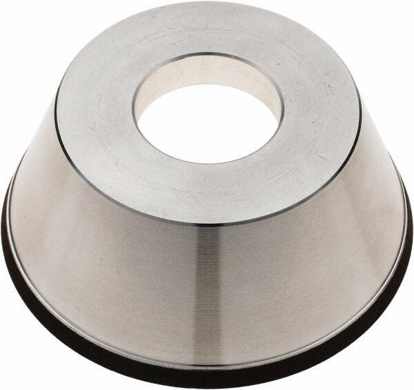 Tru-Maxx - 95mm Diam, 1-1/4" Hole Size, 1" Overall Thickness, 100 Grit, Type 11V9, Tool & Cutter Grinding Wheel - Fine Grade, CBN - Exact Tool & Supply