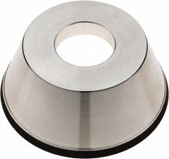 Tru-Maxx - 95mm Diam, 1-1/4" Hole Size, 1" Overall Thickness, 100 Grit, Type 11V9, Tool & Cutter Grinding Wheel - Fine Grade, CBN - Exact Tool & Supply