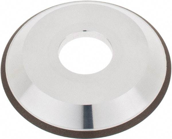 Tru-Maxx - 4" Diam, 1-1/4" Hole Size, 1" Overall Thickness, 120 Grit, Type 12V9, Tool & Cutter Grinding Wheel - Fine Grade, CBN - Exact Tool & Supply