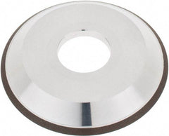 Tru-Maxx - 4" Diam, 1-1/4" Hole Size, 1" Overall Thickness, 120 Grit, Type 12V9, Tool & Cutter Grinding Wheel - Fine Grade, CBN - Exact Tool & Supply