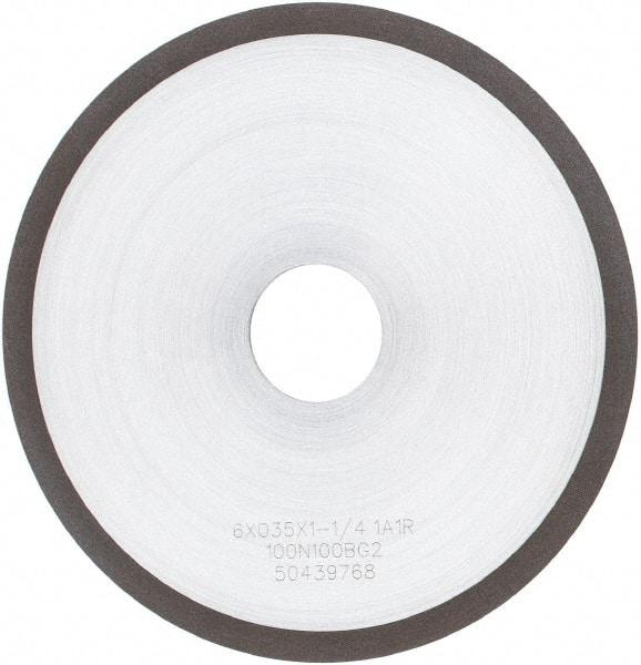Tru-Maxx - 6" 100 Grit Diamond Cutoff Wheel - 0.035" Thick, 1-1/4" Arbor, Use with Angle Grinders - Exact Tool & Supply
