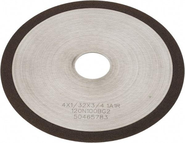Tru-Maxx - 4" 120 Grit Diamond Cutoff Wheel - 1/32" Thick, 3/4" Arbor, Use with Angle Grinders - Exact Tool & Supply
