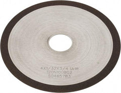 Tru-Maxx - 4" 120 Grit Diamond Cutoff Wheel - 1/32" Thick, 3/4" Arbor, Use with Angle Grinders - Exact Tool & Supply