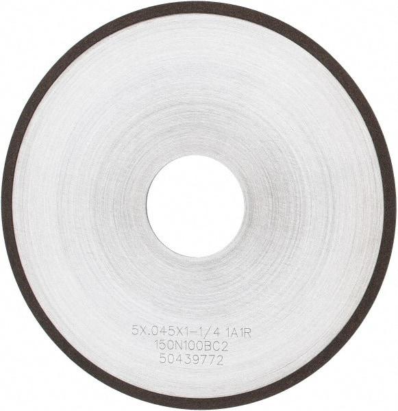 Tru-Maxx - 5" 150 Grit Diamond Cutoff Wheel - 0.045" Thick, 1-1/4" Arbor, Use with Angle Grinders - Exact Tool & Supply
