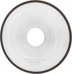 Tru-Maxx - 5" 150 Grit Diamond Cutoff Wheel - 0.045" Thick, 1-1/4" Arbor, Use with Angle Grinders - Exact Tool & Supply