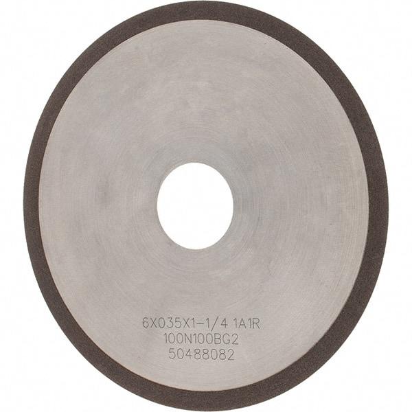 Tru-Maxx - 6" 100 Grit Diamond Cutoff Wheel - 0.035" Thick, 1-1/4" Arbor, Use with Angle Grinders - Exact Tool & Supply