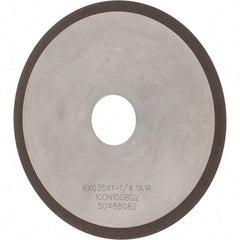 Tru-Maxx - 6" 100 Grit Diamond Cutoff Wheel - 0.035" Thick, 1-1/4" Arbor, Use with Angle Grinders - Exact Tool & Supply