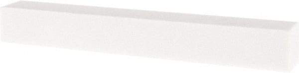 Tru-Maxx - 80 Grit Aluminum Oxide Square Polishing Stone - Medium Grade, 1" Wide x 8" Long x 1" Thick - Exact Tool & Supply