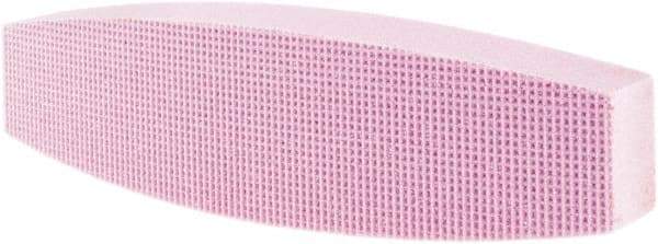 Tru-Maxx - 80 Grit Aluminum Oxide Boat (Shape) Polishing Stone - Medium Grade, 2-1/2" Wide x 9" Long x 1-1/2" Thick - Exact Tool & Supply