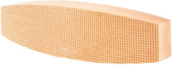 Tru-Maxx - 120 Grit Aluminum Oxide Boat (Shape) Polishing Stone - Fine Grade, 2-1/2" Wide x 9" Long x 1-1/2" Thick - Exact Tool & Supply