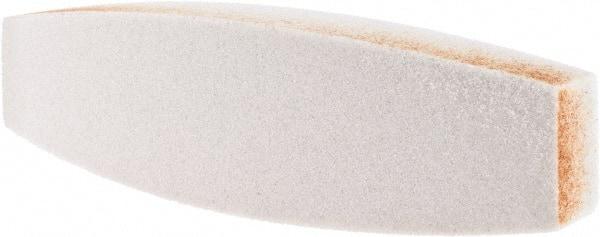 Tru-Maxx - 60 Grit Aluminum Oxide Boat (Shape) Polishing Stone - Medium Grade, 2-1/2" Wide x 9" Long x 1-1/2" Thick - Exact Tool & Supply