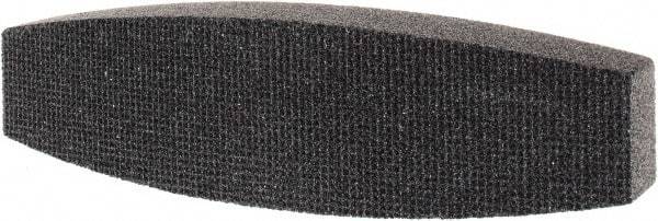 Tru-Maxx - 46 Grit Silicon Carbide Boat (Shape) Polishing Stone - Coarse Grade, 2-1/2" Wide x 9" Long x 1-1/2" Thick - Exact Tool & Supply