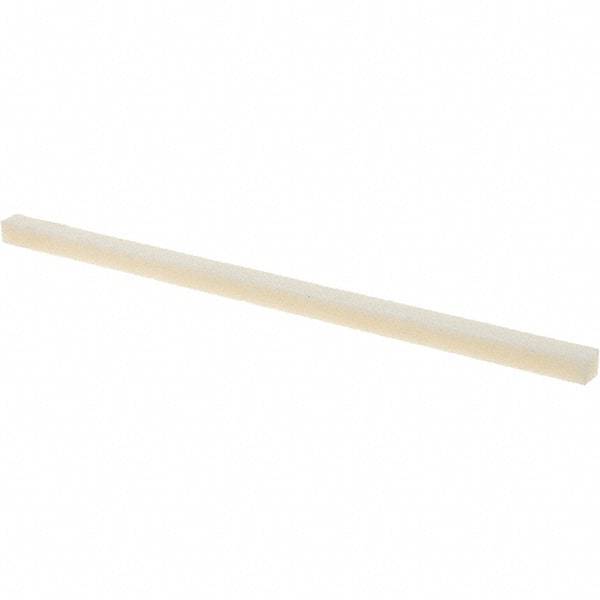 Tru-Maxx - 150 Grit Aluminum Oxide Square Polishing Stone - Very Fine Grade, 5/32" Wide x 4" Long x 5/32" Thick, Oil Filled - Exact Tool & Supply