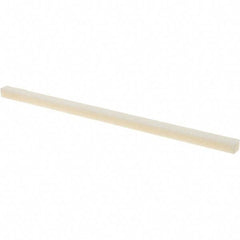 Tru-Maxx - 150 Grit Aluminum Oxide Square Polishing Stone - Very Fine Grade, 5/32" Wide x 4" Long x 5/32" Thick, Oil Filled - Exact Tool & Supply