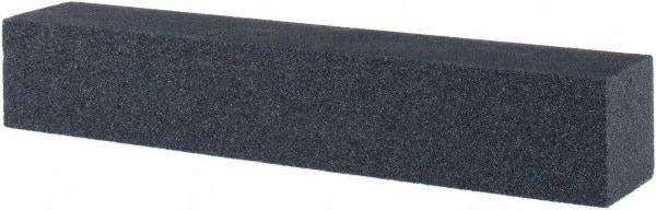 Tru-Maxx - 120 Grit Silicon Carbide Square Polishing Stone - Fine Grade, 1" Wide x 6" Long x 1" Thick - Exact Tool & Supply