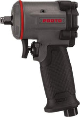 Proto - 3/8" Drive, 6,000 RPM, 445 Ft/Lb Torque Impact Wrench - Pistol Grip Handle, 1,260 IPM, 3 CFM, 90 psi, 1/4" NPT Inlet - Exact Tool & Supply
