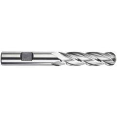 1/4" Dia. - 3-1/16" OAL - HSS-TiN - Ball Nose SE EM - 4 FL - Exact Tool & Supply