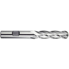 ‎3/8″ Dia. × 3/8″ Shank × 1-1/2″ DOC × 3-1/4″ OAL, HSS 4 Flute, 30° Helix, Ballnose End Mill Series/List #4555 - Exact Tool & Supply