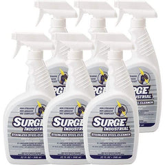 Surge Industrial - 32 fl oz Liquid Stainless Steel Cleaner - Unscented, Spray Bottle Container - Exact Tool & Supply