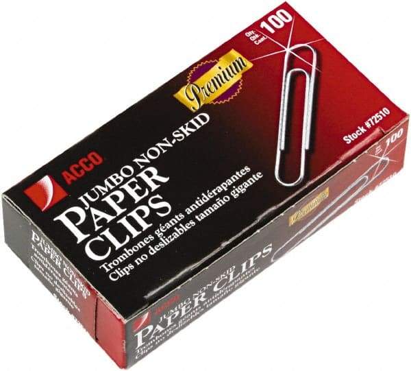 ACCO - 1-3/4" Wide Paper Fastener - Silver - Exact Tool & Supply