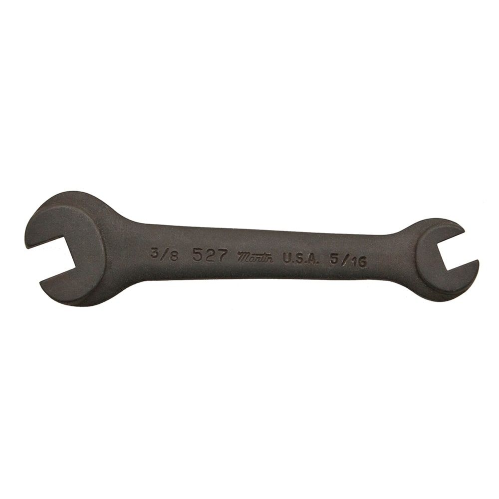Martin Tools - Open End Wrenches; Wrench Type: Open End Wrench ; Tool Type: Set Screw Wrench ; Size (Inch): 1/4 x 5/16 ; Finish/Coating: Black Oxide ; Head Type: Open End; Square ; Overall Length (Inch): 4-1/4 - Exact Tool & Supply