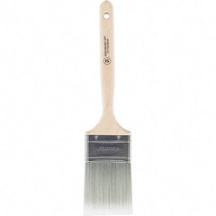 Wooster Brush - 2-1/2" Flat Polyester Sash Brush - 2-15/16" Bristle Length, 7-1/2" Wood Handle - Exact Tool & Supply