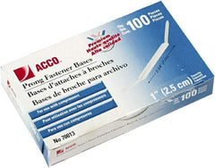 ACCO - 100 Piece Paper File Fasteners - 5-1/2" Long - Exact Tool & Supply