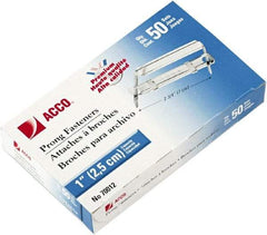 ACCO - 50 Piece Paper File Fasteners - 5-1/2" Long - Exact Tool & Supply