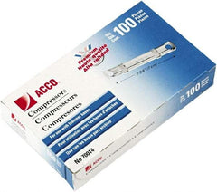 ACCO - 100 Piece Paper File Fasteners - 1" Long - Exact Tool & Supply