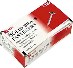 ACCO - 100 Piece Paper File Fasteners - 1" Long - Exact Tool & Supply