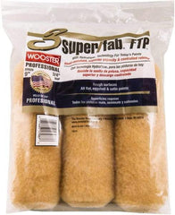 Wooster Brush - 3/4" Nap, 9" Wide Paint Roller - Semi-Rough to Rough Texture, Knitted - Exact Tool & Supply