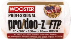 Wooster Brush - 3/8" Nap, 4" Wide Paint Roller - Medium Texture, Woven - Exact Tool & Supply